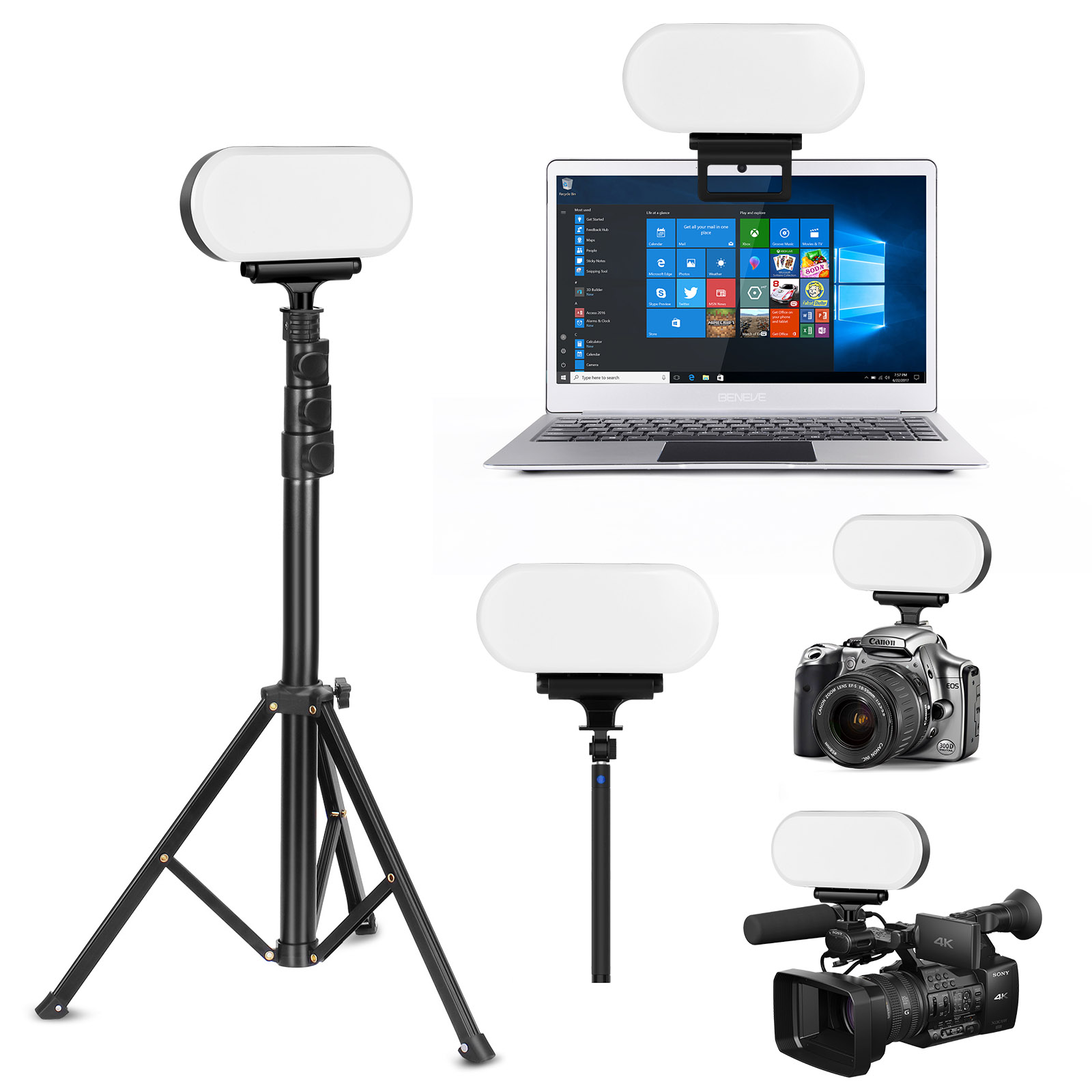 Z2 LED Camera Video Lights Dimmable Video Conference Lighting fill ...