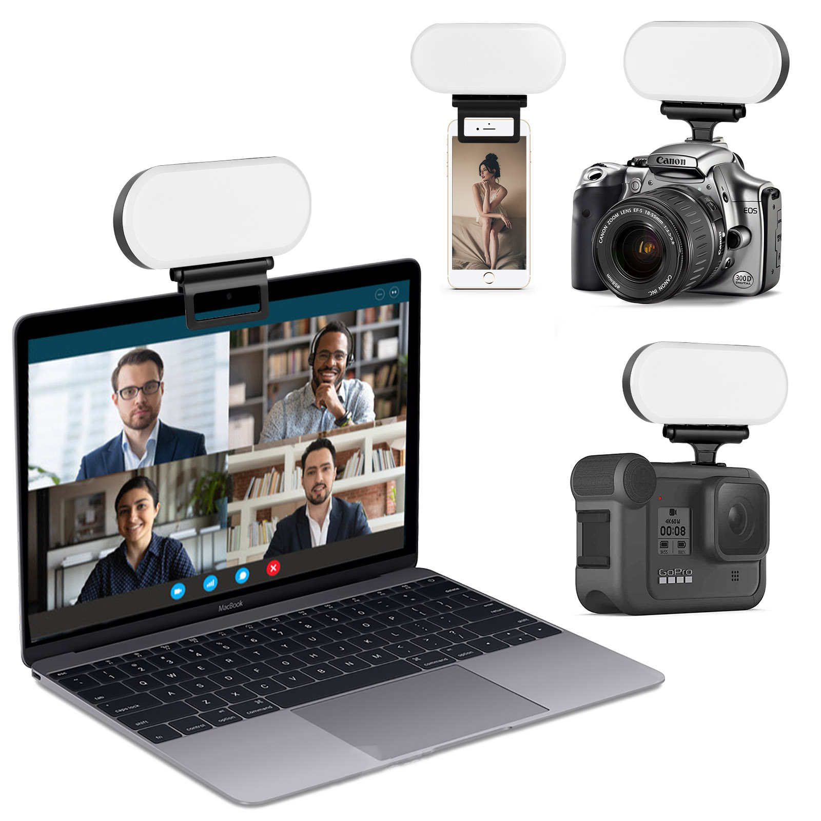 Z2 LED Camera Video Lights Dimmable Video Conference Lighting fill ...